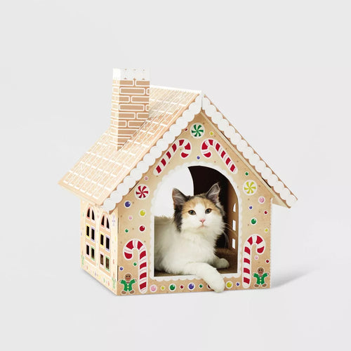 Gingerbread Cat Scratcher House - Wondershop™