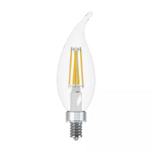 Load image into Gallery viewer, GE LED 60w 2Pk CAC Chandelier Light Bulb White/Clear