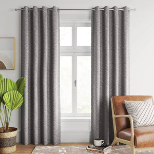 95"L Blackout Modern Stroke Window Curtain Panels (Set of 2) Gray - Project 62™