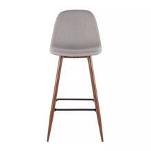 Load image into Gallery viewer, 28.5&quot; Pebble Mid-Century Modern Stools (Set of 2) Light Gray - LumiSource