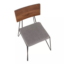 Load image into Gallery viewer, Loft Mid Century Modern Chairs (Set of 2) Gray/Black - Lumisource