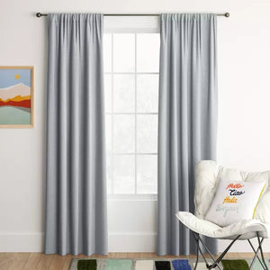 84" (SET OF 2) Room Darkening Heathered Window Curtain Panel - Room Essentials™