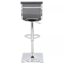 Load image into Gallery viewer, 25&quot;-33.25&quot; Mirage Adjustable Swivel Contemporary Barstool Silver - LumiSource