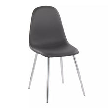 Load image into Gallery viewer, Pebble Dining Chairs (Set of 2) Gray/Chrome - Lumisource