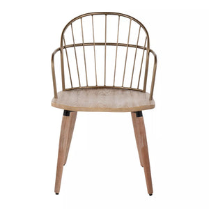 Riley Accent Chair Antique Copper/White Wash - Lumisource