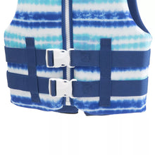 Load image into Gallery viewer, Speedo Youth Life Jacket Vest - Blue Tie-Dye 50-90 lbs