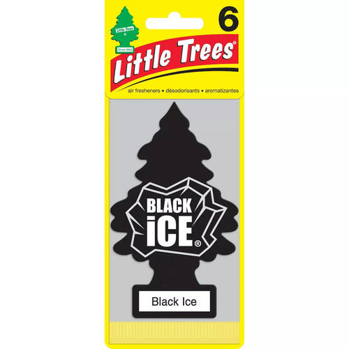 Little Trees 6 pk Air Fresheners Black
