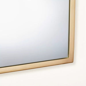 Arched 9” x 17” Metal Frame Wall Mirror Brass Finish - Hearth & Hand™ with Magnolia