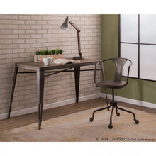 Load image into Gallery viewer, Oregon Industrial Task Chair Antique/Espresso - Lumisource