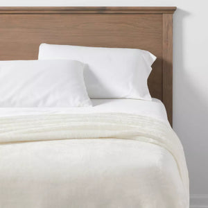 King Microplush Bed Blanket Sour Cream - Threshold™