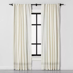 48” – 84” Steel Curtain Rod Matte Black - Hearth & Hand™ with Magnolia