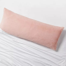 Load image into Gallery viewer, Plush Body Pillow Cover Light Pink - Room Essentials™