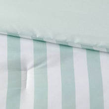 Load image into Gallery viewer, Queen/Full Microfiber Reversible Stripe Comforter Mint Green - Room Essentials™
