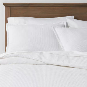Full/Queen Washed Waffle Weave Duvet Cover & Sham Set - Threshold™