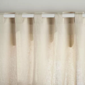 96" Exclusive Home Solano 100% Linen Light Filtering Curtain Panel (Set Of 2)