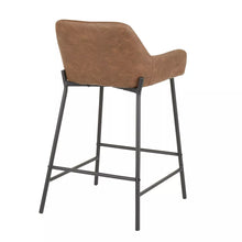 Load image into Gallery viewer, 24&quot; Daniella (Set of 2) Industrial Counter Height Stools Espresso - LumiSource