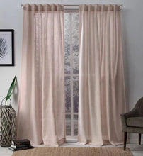 Load image into Gallery viewer, 96&quot;L Bella Sheer Hidden Tab Top Curtain Panels (Set Of 2) - Exclusive Home