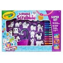 Load image into Gallery viewer, Crayola Scribble Scrubbie Pets Super Confetti Party Set