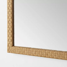 Load image into Gallery viewer, 30&quot; Woven Check Wall Mirror Natural - Threshold™ designed with Studio McGee