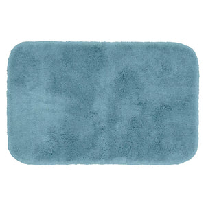 24"x40" Finest Luxury Ultra Plush Washable Nylon Bath Rug Basin Blue - Garland