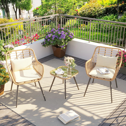 Hamner 2 - Person Patio Conversation Sets with Cushions