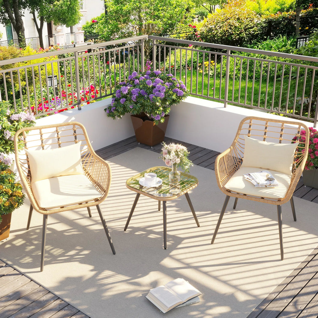 Hamner 2 - Person Patio Conversation Sets with Cushions