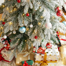 Load image into Gallery viewer, 9&#39; Hersi Slender Flocked/Frosted Spruce Christmas Tree with LED Lights