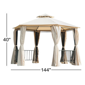 Hexagon Gazebo Replacement Canopy Top ONLY