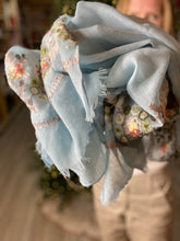 Load image into Gallery viewer, Lili &amp; Maddi Poem Blue Scarf