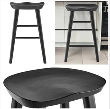 Load image into Gallery viewer, Joss &amp; Main Anzie Solid Wood 25&quot; Counter Stools (Set of 2) Black