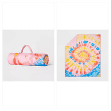 Load image into Gallery viewer, 72&quot; x 60&quot; Spiral Tie Dye Picnic Blanket - Sun Squad™