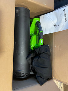 Greenworks 40V 185 Mph Variable Speed Cordless Blower Vacuum, Battery and Charger Not Included 24222