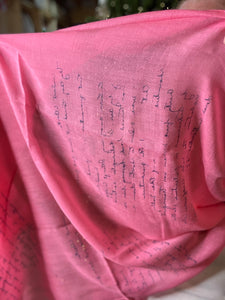 Lili & Maddi Script Pink Scarf