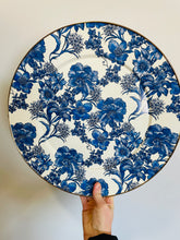 Load image into Gallery viewer, MacKenzie-Childs Royal English Garden Enamel Serving Platter MacKenzie Childs