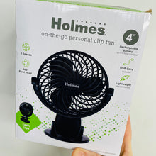 Load image into Gallery viewer, Holmes on-the-go Personal Clip Fan