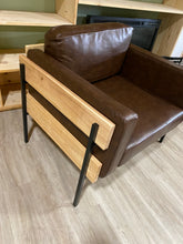 Load image into Gallery viewer, 17 Stories Delanei Leather Armchair