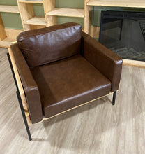 Load image into Gallery viewer, 17 Stories Delanei Leather Armchair