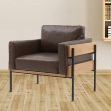 Load image into Gallery viewer, 17 Stories Delanei Leather Armchair