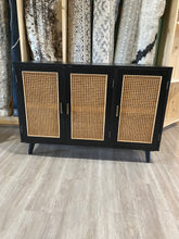 Load image into Gallery viewer, 43&quot; Solid Wood Rattan Sideboard
