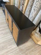 Load image into Gallery viewer, 43&quot; Solid Wood Rattan Sideboard