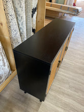 Load image into Gallery viewer, 43&quot; Solid Wood Rattan Sideboard