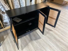Load image into Gallery viewer, 43&quot; Solid Wood Rattan Sideboard