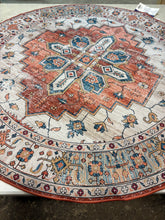 Load image into Gallery viewer, 5&#39; Round Tucson Power Loomed Machine Washable Area Rug - Safavieh