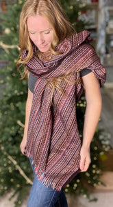 Lili & Maddi Andes Burgundy Scarf