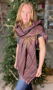 Lili & Maddi Andes Burgundy Scarf