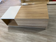 Load image into Gallery viewer, 47” Modern Slide-Open Storage Coffee Table with Compartments
