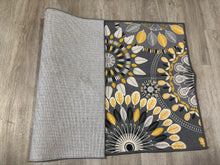Load image into Gallery viewer, Mcnish 20&quot; x 30&quot; Machine Washable Non Slip Kitchen Mat, grey/yellow