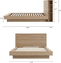 Load image into Gallery viewer, Nexera Queen Marconi HEADBOARD, Brown Oak