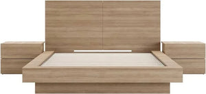 Nexera Queen Marconi HEADBOARD, Brown Oak