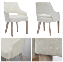 Load image into Gallery viewer, Haziqah 19.5&#39;&#39; H Upholstered Armchair (Set of 2), Beige Linen
